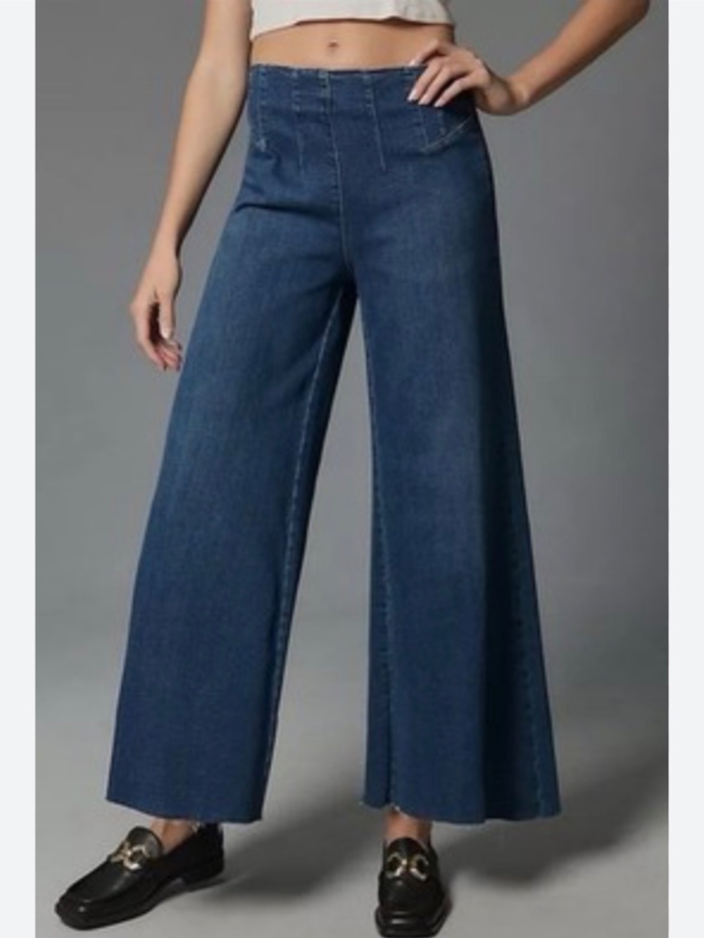 Anthropologie Pilcro Trapeze High Rise Wide Leg Jeans